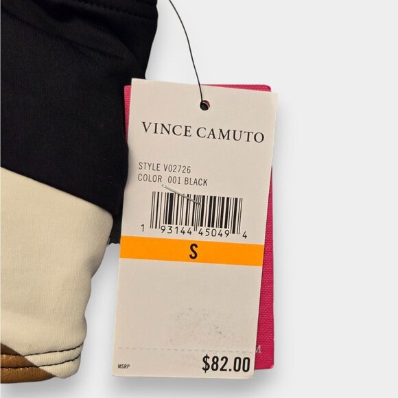 VINCE CAMUTO Gold Shimmer Color Blocked Square Neck Bandeau Swim Top S NWT - Picture 6 of 10